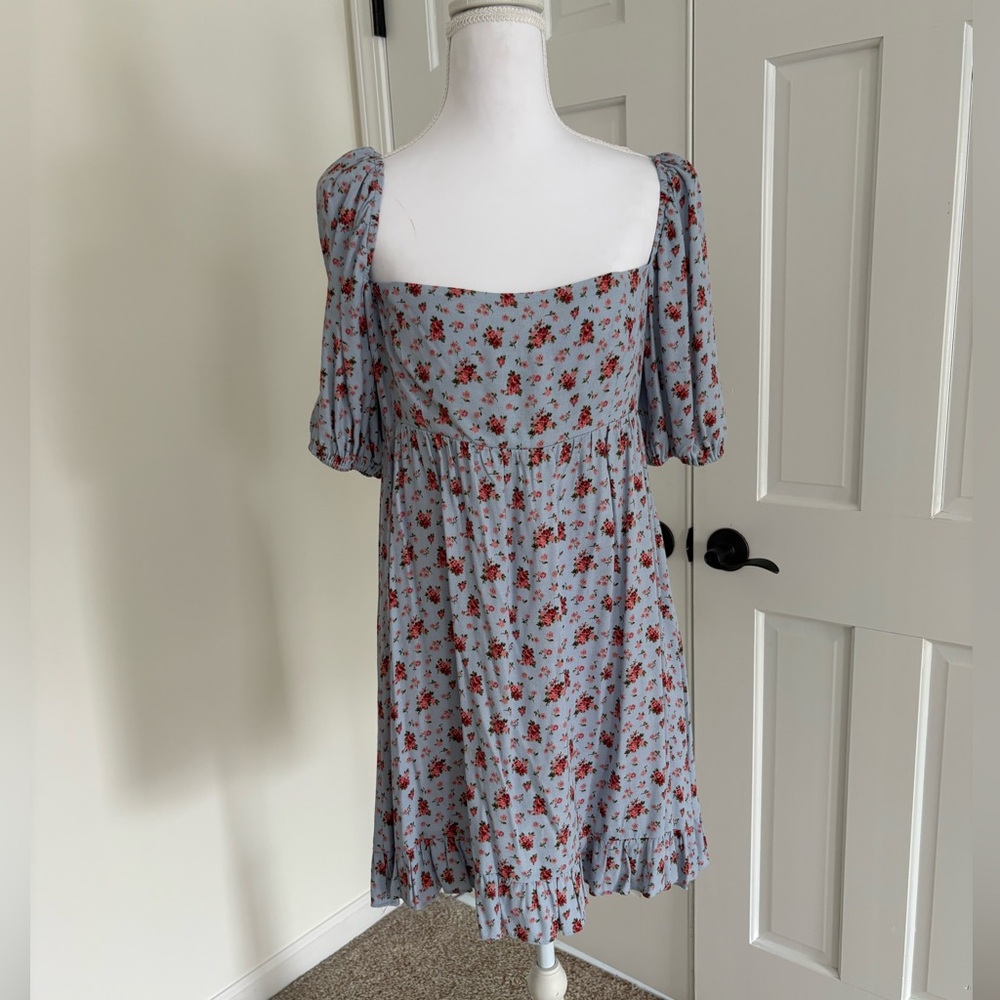 Reformation Bristol Floral Babydoll Dress